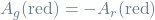 A_g(\textrm{red}) = -A_r(\textrm{red})