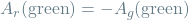 A_r(\textrm{green}) = -A_g(\textrm{green})