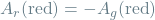 A_r(\textrm{red}) = -A_g(\textrm{red})