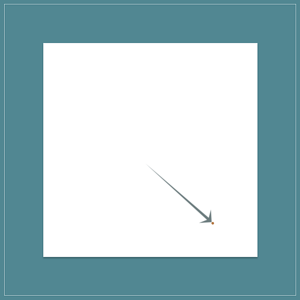 The abstract idea of a sample space illustrated as a white square. An arrow is pointing to a random point on the square, symbolizing an outcome of some abstract experiment.