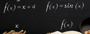 Wheat (x) turning to flour and dough (f(x)) - metaphorically representing the argument of a function and the function itself