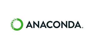 The logo of the platform Anaconda