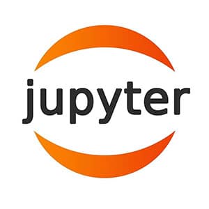 The logo of the web application Jupyter Notebook