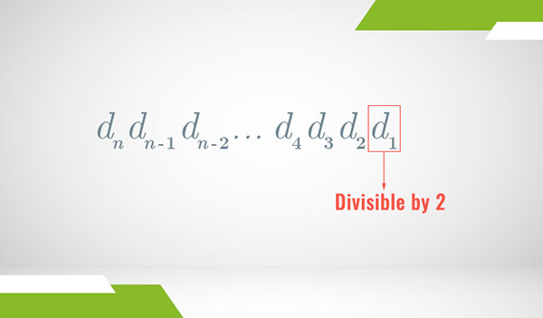 A series of digits representing a decimal numeral with the last digit marked