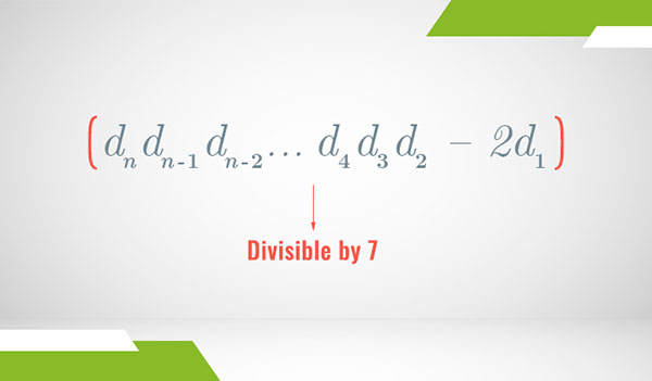 A series of digits representing a decimal numeral with twice the last digit subtracted from the rest