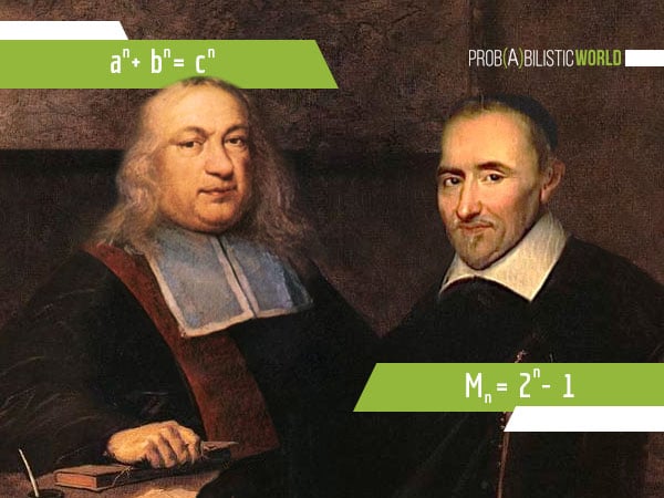 Portrait of Pierre de Fermat and Marin Mersenne